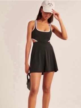 Abercrombie Black Cutout athletic Dress size XS